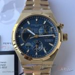 TWA Factory Swiss Grade Vacheron Constantin Overseas All Gold Case Blue Dial 42mm Men's Watch